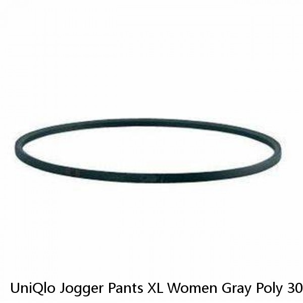 UniQlo Jogger Pants XL Women Gray Poly 30” Inseam Pockets NWOT YGI F0-490 #1 small image